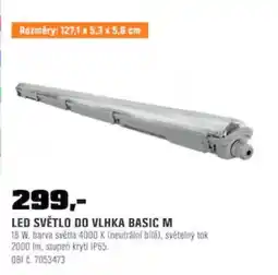 OBI Led světlo do vlhka basic m nabídka