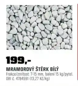 OBI Mramorový štěrk bílý nabídka