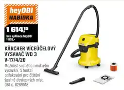 OBI Kärcher víceúčelový vysavač wd 3 v-17/4/20 nabídka