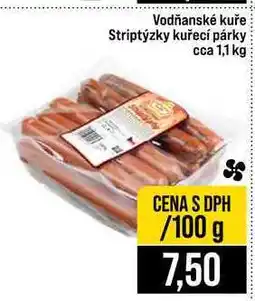 Jip Vodňanské kuře Striptýzky kuřecí párky cca nabídka