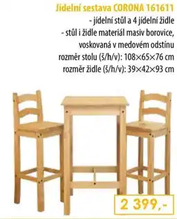 IDEA nábytek Corona jídelní sestava 161611 nabídka
