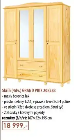 IDEA nábytek Grand Prix skříň (4dv.) 208283 nabídka