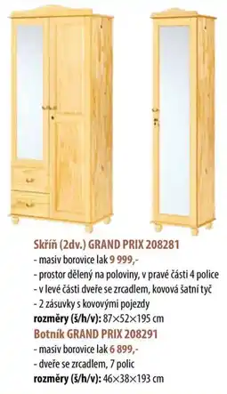 IDEA nábytek Grand prix skříň 2dv. 208281 nabídka