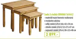 IDEA nábytek Corona sada 3 stolků 161612 nabídka