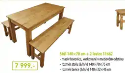 IDEA nábytek Stul + 2 lavice 11662 nabídka