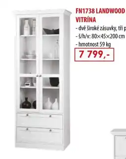 IDEA nábytek Landwood vitrína nabídka