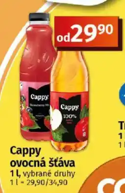 COOP TIP Cappy ovocná šťáva nabídka