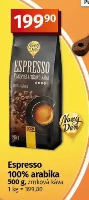 COOP TIP Nový Den Espresso nabídka