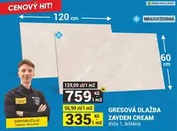 Merkury Market Gresová dlažba Zayden Cream nabídka