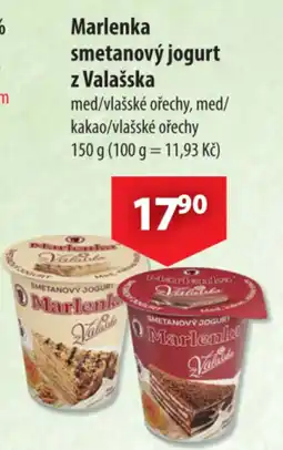 CBA Marlenka smetanový jogurt z Valašska nabídka