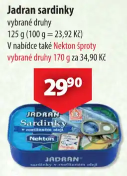 CBA Jadran sardinky nabídka