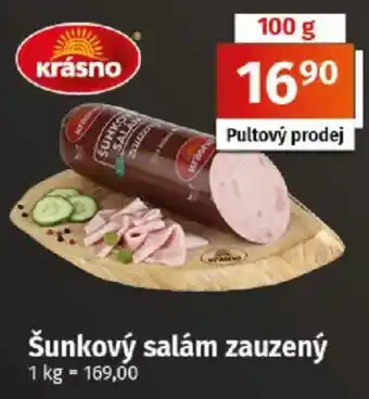 COOP TIP Krášno šunkový salám zauzený nabídka