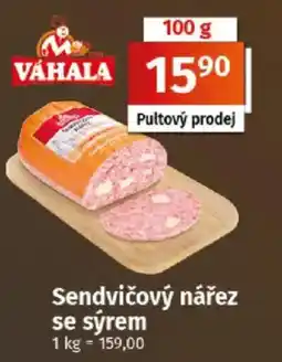 COOP TIP Váhala sendvičový nářez se sýrem nabídka