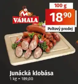 COOP TIP Váhala junácká klobása nabídka