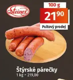 COOP TIP Steinex štýrské párečky nabídka
