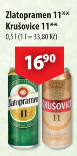 CBA Zlatopramen 11 Krušovice 11 nabídka