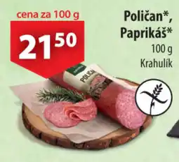 CBA Poličan Paprikáš nabídka