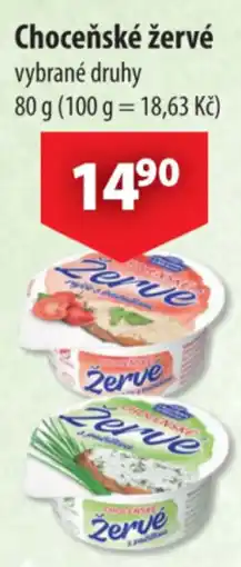 CBA Choceňské žervé vybrané druhy nabídka