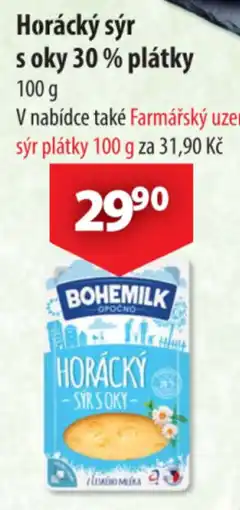 CBA Bohemilk horácký sýr s oky nabídka