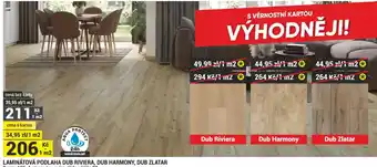 Laminátová podlaha dub riviera, dub harmony, dub zlatar