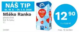 Konzum Mléko Ranko nabídka