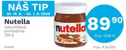Konzum Nutella liskooříšková pomazánka nabídka
