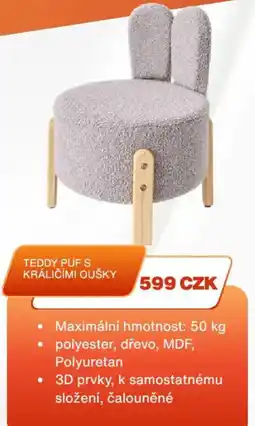 Sinsay Teddy puf s králíčími oušky nabídka
