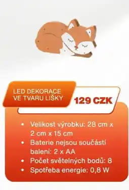Sinsay Led dekorace ve tvaru lišky nabídka