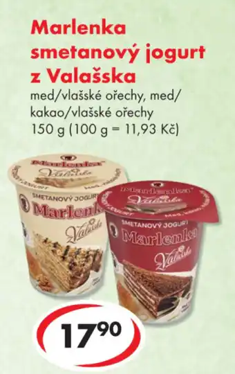 Marlenka smetanový jogurt z Valašska