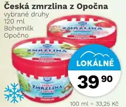 Konzum Česká zmrzlina z Opočna nabídka