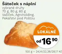 Konzum Vašíček šáteček s náplní nabídka
