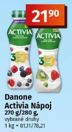 COOP TIP Danone Activia Nápoj nabídka
