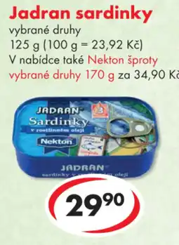 CBA Jadran sardinky nabídka