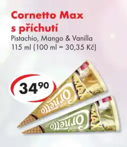 CBA Cornetto Max s příchutí Pistachio, Mango & Vanilla nabídka
