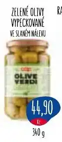 Konzum Olive Verdi zelené olivy vypečované ve slaném nálevu nabídka