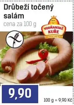 Konzum Vodňanské kuře drůbeží točený salám nabídka