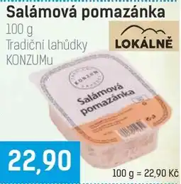 Konzum Korten salámova pomazánka nabídka