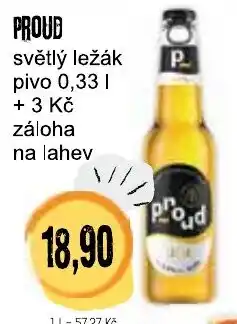 Konzum Proud světlý ležák nabídka