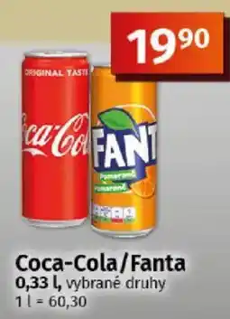 COOP TIP Coca-Cola/Fanta nabídka