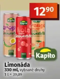 COOP TIP Kapito limonáda nabídka