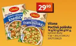 COOP TIP Vitana Poctivá polévka nabídka