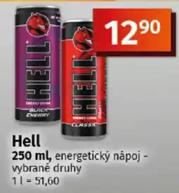 COOP TIP Hell energetický nápoj - vybrané druhy nabídka