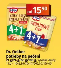 COOP TIP Dr. Oetker potřeby na pečení nabídka