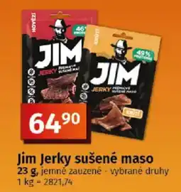 COOP TIP Jim jerky sušené maso nabídka