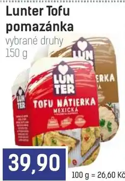 Konzum Lunter tofu pomazánka nabídka