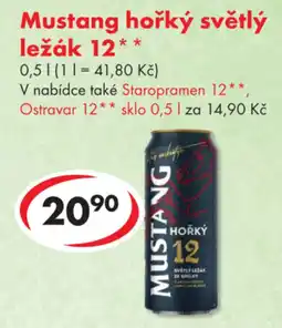 CBA Mustang hořký světlý ležák 12 nabídka