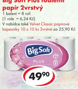CBA Big Soft Plus toaletní papír 2vrstvý nabídka