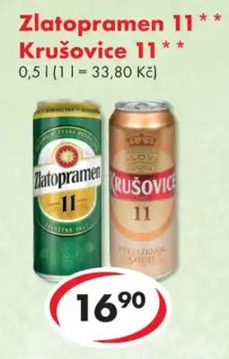 CBA Zlatopramen 11 Krušovice 11 nabídka