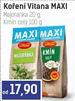 Konzum Vitana Koření Vitana MAXI nabídka