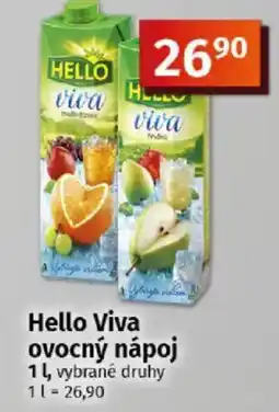 COOP TIP Hello Viva ovocný nápoj nabídka